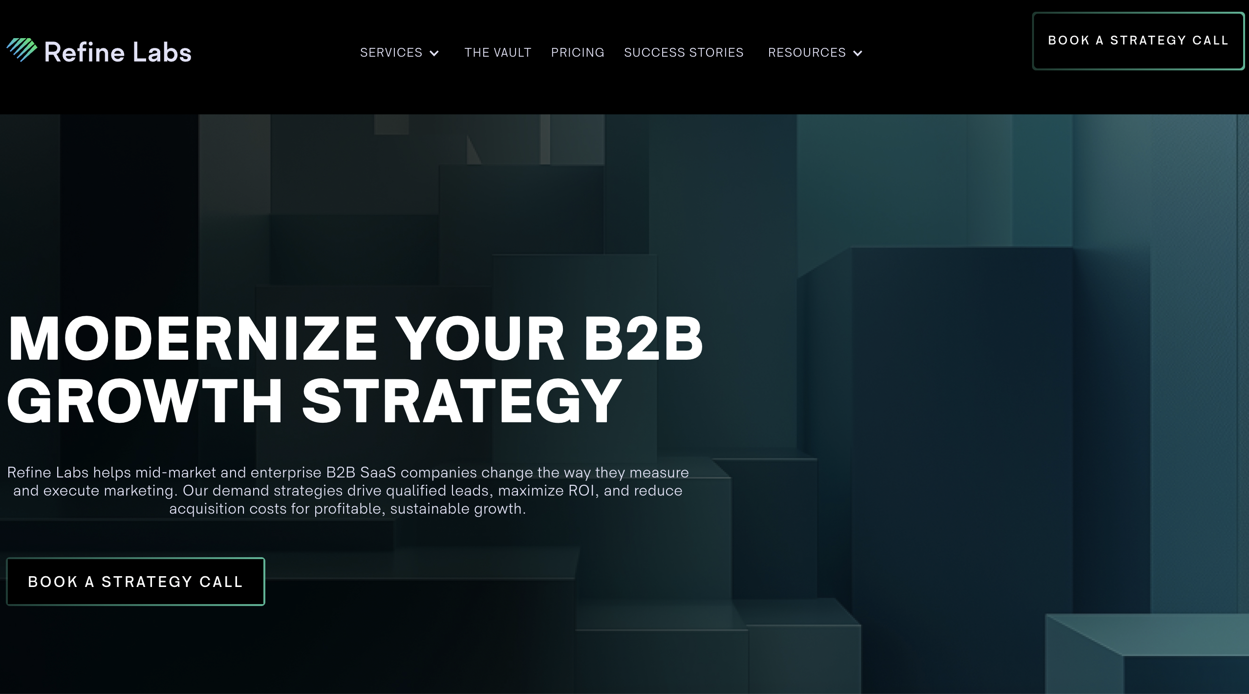 Refine Labs homepage
